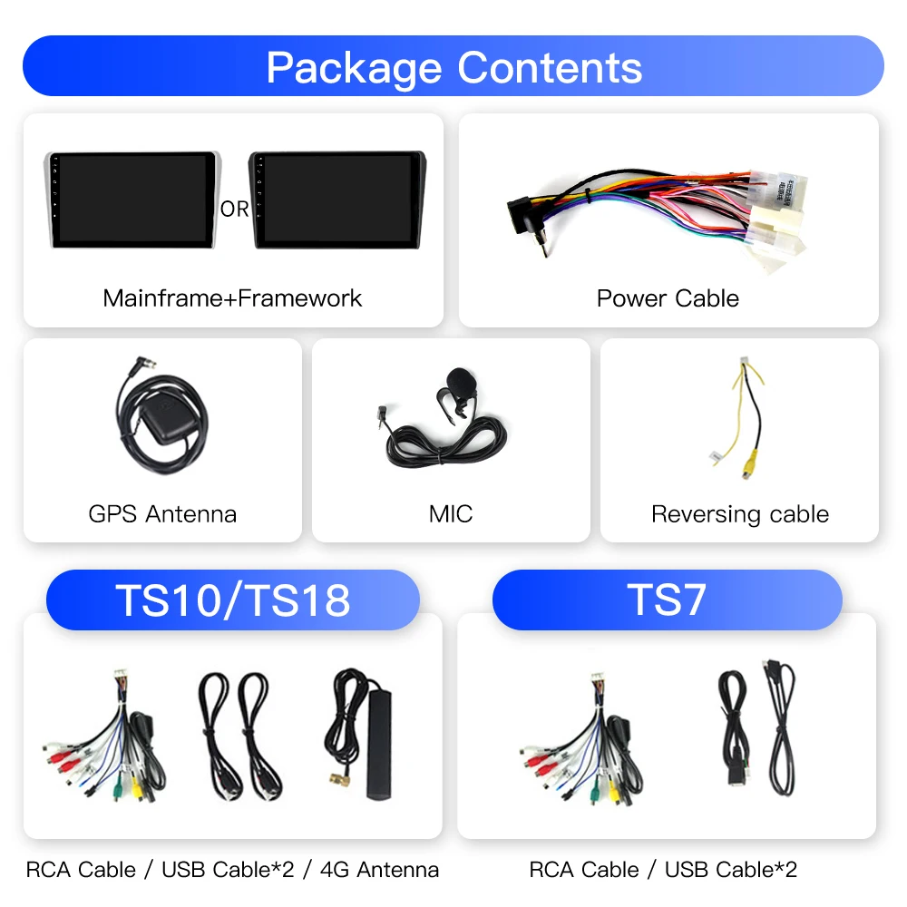 UIS7862 processore Android 13 autoradio per Toyota Avensis T25 2002-2008 2Din Multimedia navigazione GPS DSP RDS 4G BT CarPlay SWC