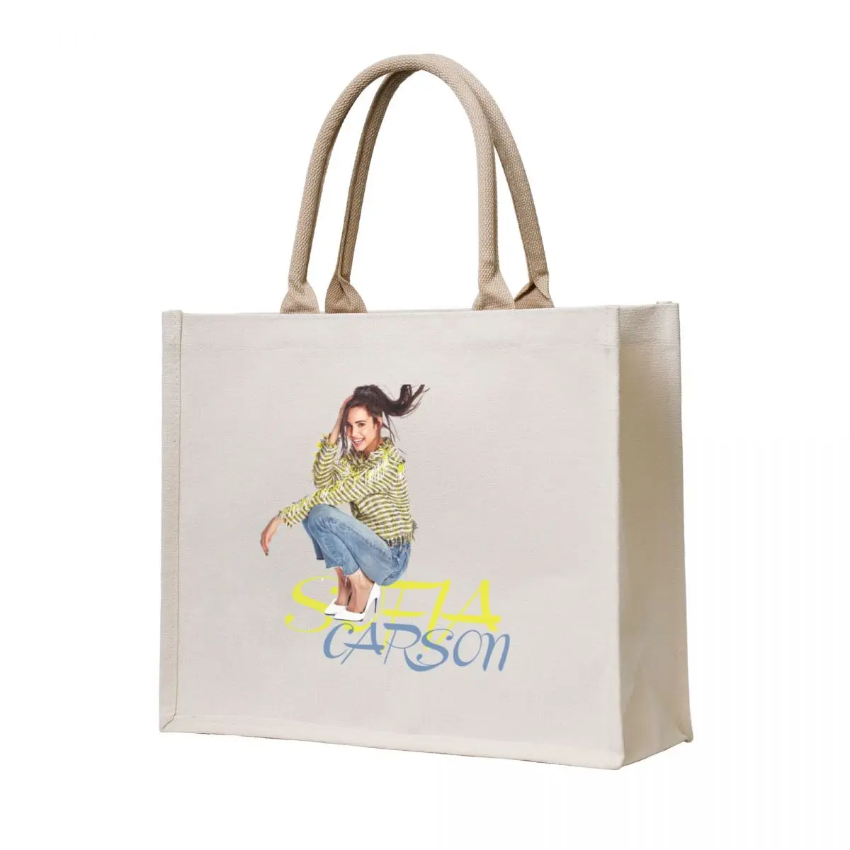 

Sofia Carson Tote Bag bag luxury women Canvas bag for women Portable shopping