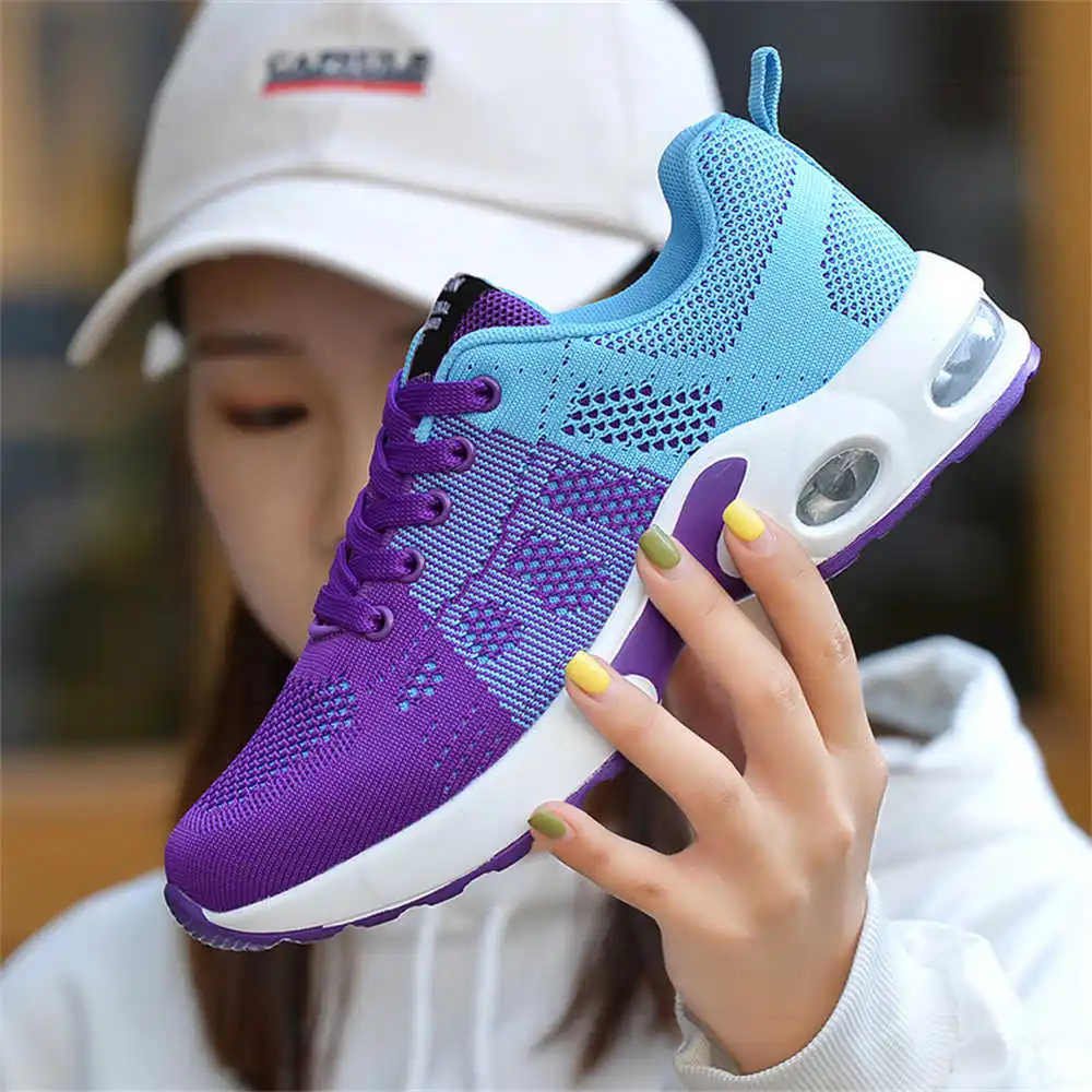 Sky Blue 35-40 Short Boot For Women Skateboarding Breathable Running Shoes Sneakers High Brand Sport Krasovka Fat Cuddly