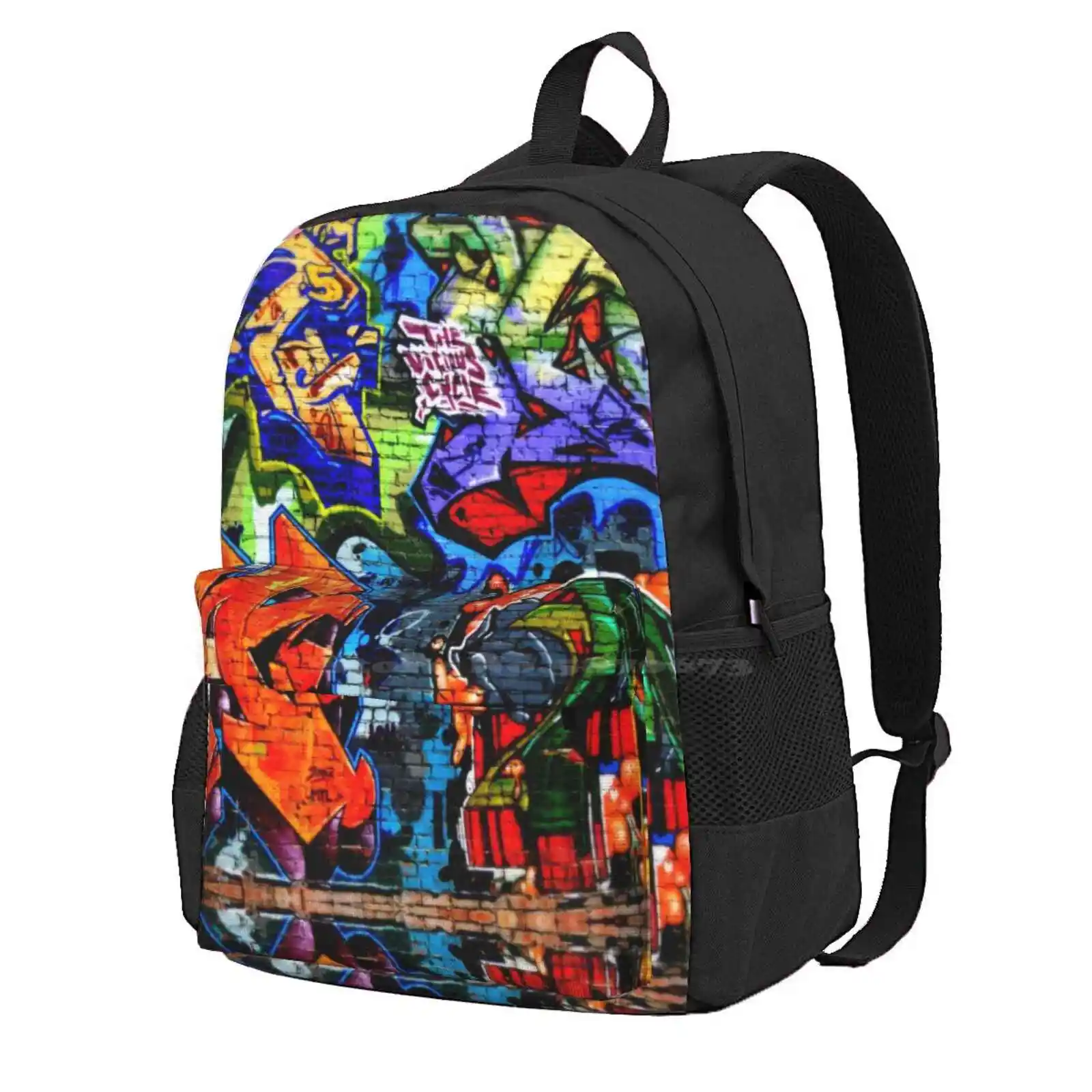 Graffiti Daze 2 Hot Sale Schoolbag Backpack Fashion Bags Graffiti Tags Cityscapes Tagging Digital Photography Graphic Design