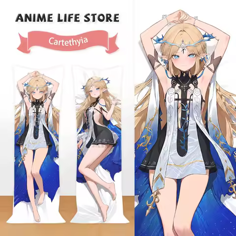 Game Wuthering Waves Cartethyia Cartoon Body Dakimakura Pillow Cover Anime Pillowcase Hugging Fullbody Otaku Cushion Covers