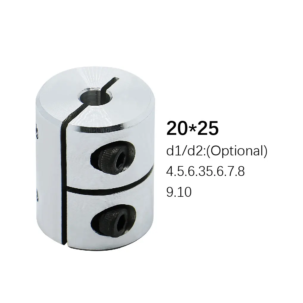 D20L25 ثلاثية الأبعاد جزء الطابعة الرصاص المسمار المقرنة 1 قطعة RIgid المقرنة اقتران جامدة 8x10 6x8 5x8 مللي متر موتور موصل عمود المحرك اقتران #4