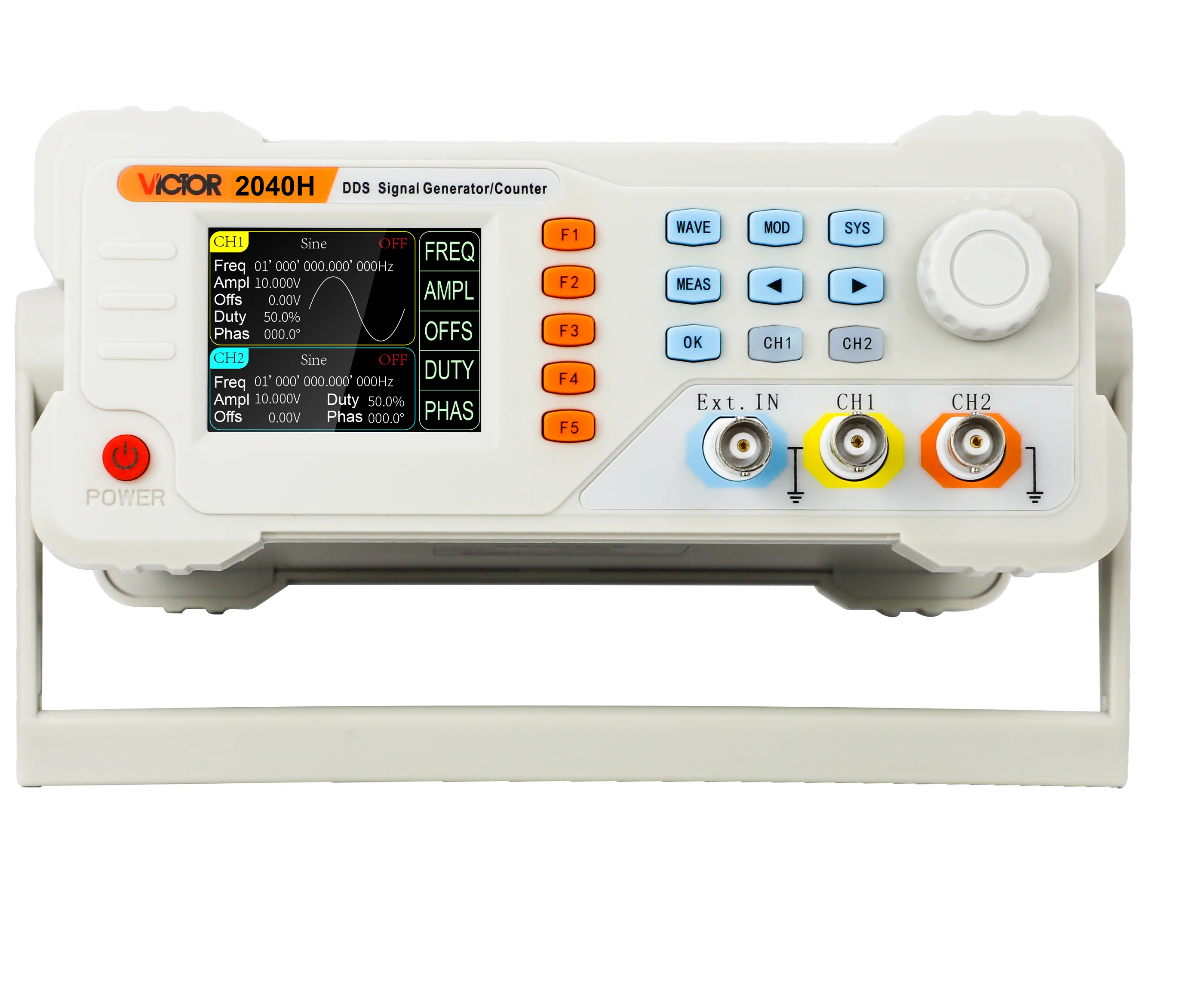 VICTOR / YITENSEN 2040H digital desktop usb dds signal generator pwm frequency duty cycle adjustable arbitrary square wave