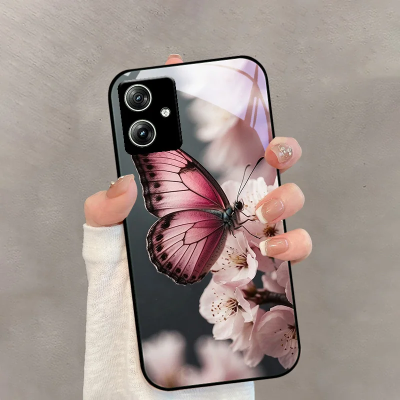 For Moto G55 G45 G54 G64 G75 G84 G85 5G Fashion Design Tempered Glass Phone Cover For Motorola Moto G Stylus 5G Cool Glass Case