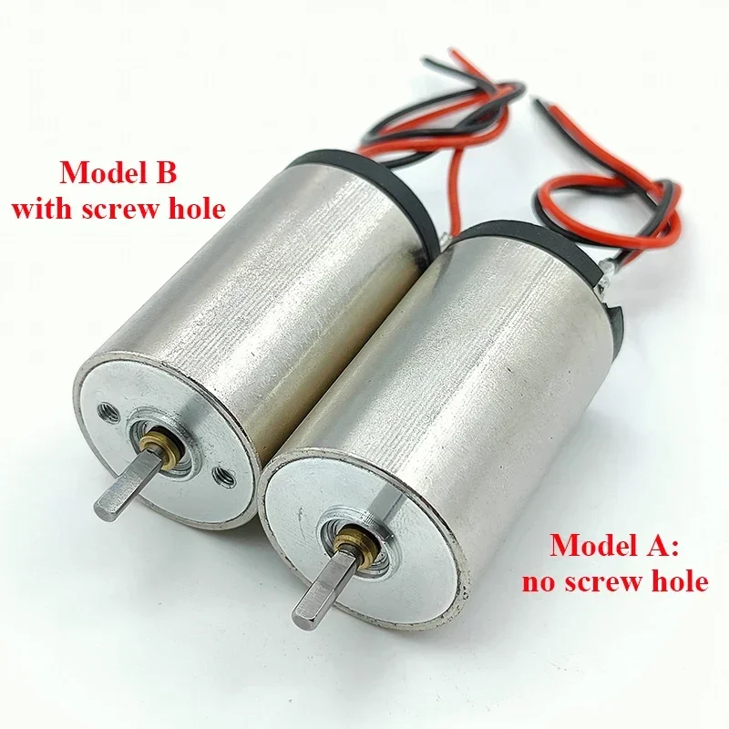 Mini 26.5mm Big Coreless Motor DC 5V-12V 8V 19000RPM High Speed Large Torque Dual Ball Bearing Engine DIY Tattoo Machine Toy Car