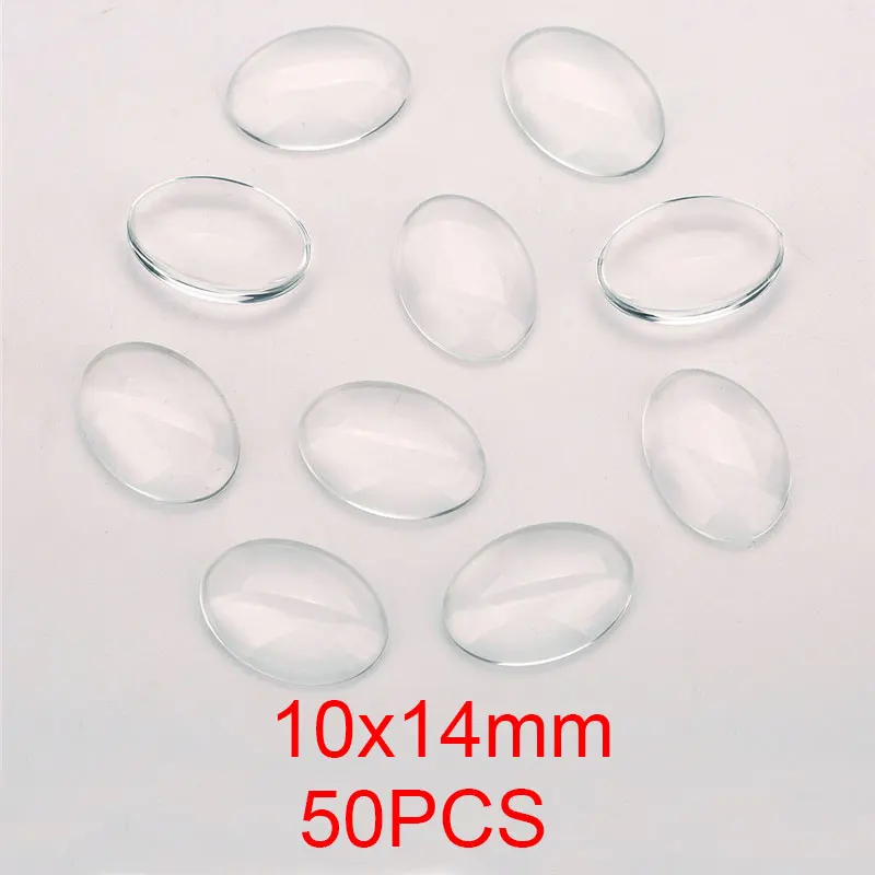 1pack Oval Round Glass Cabochon 30x40mm 6mm 8mm 10mm 12mm 18mm 20mm 25mm 30mm Transparent Clear Flatback Cameo Jewelry Making