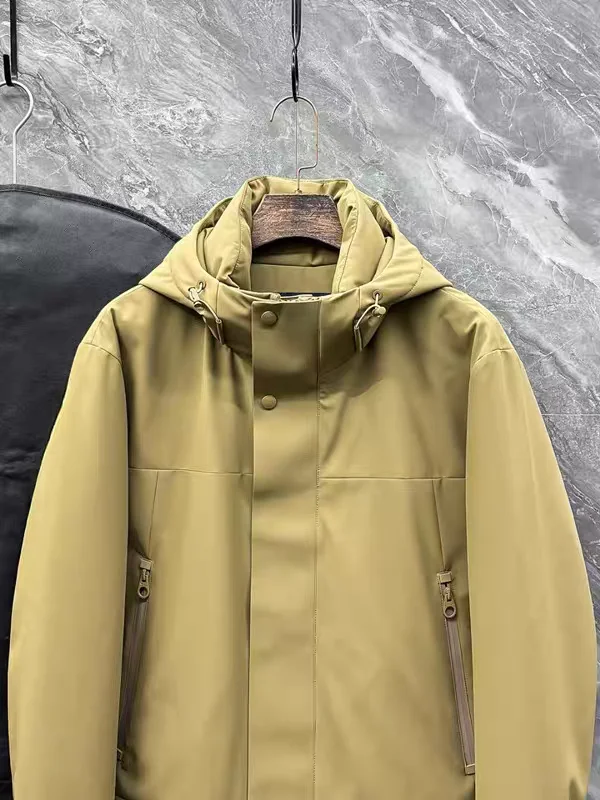 سترة LP Italian 25aw 90 White Duck Down بغطاء للرأس #2