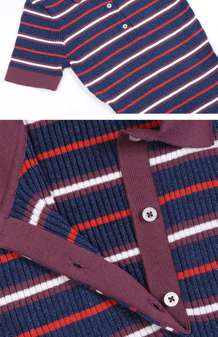 TS Strick-Polokleid „Rooting For The Anti-Hero Taylor's“ – Midirock, kurze Ärmel, einteiliges T-Shirt, Sommer-Maxikleid für Damen – Detail 4