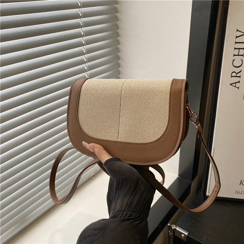 

2025 Summer Saddle Crossbody Bag Stylish Shoulder Purse for Women Minimalist Casual Office Bag Trendy Unique Design