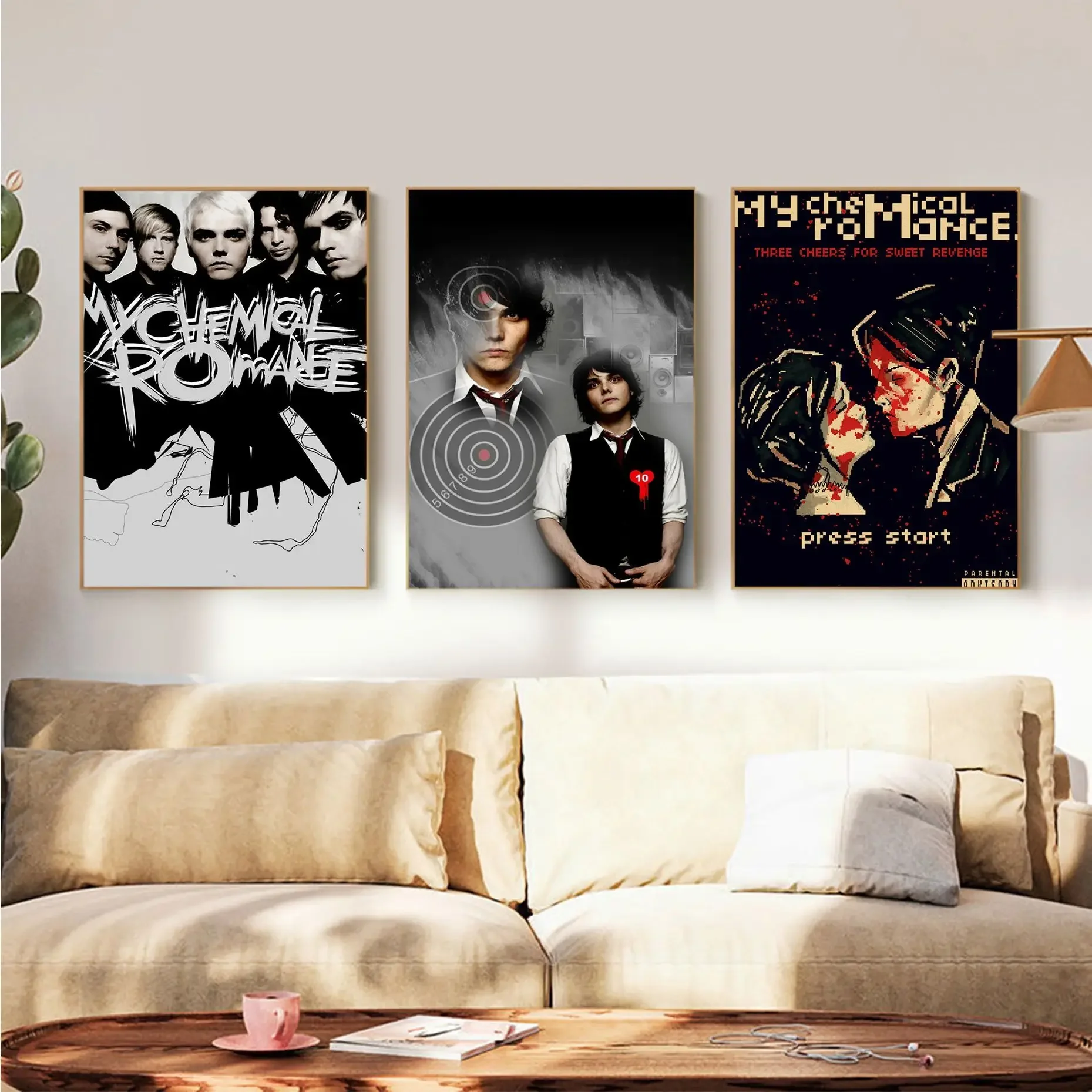 My Chemical Romance Whitepaper Poster HD Quality Wall Art Retro Posters For Home Vintage Decorative Painting