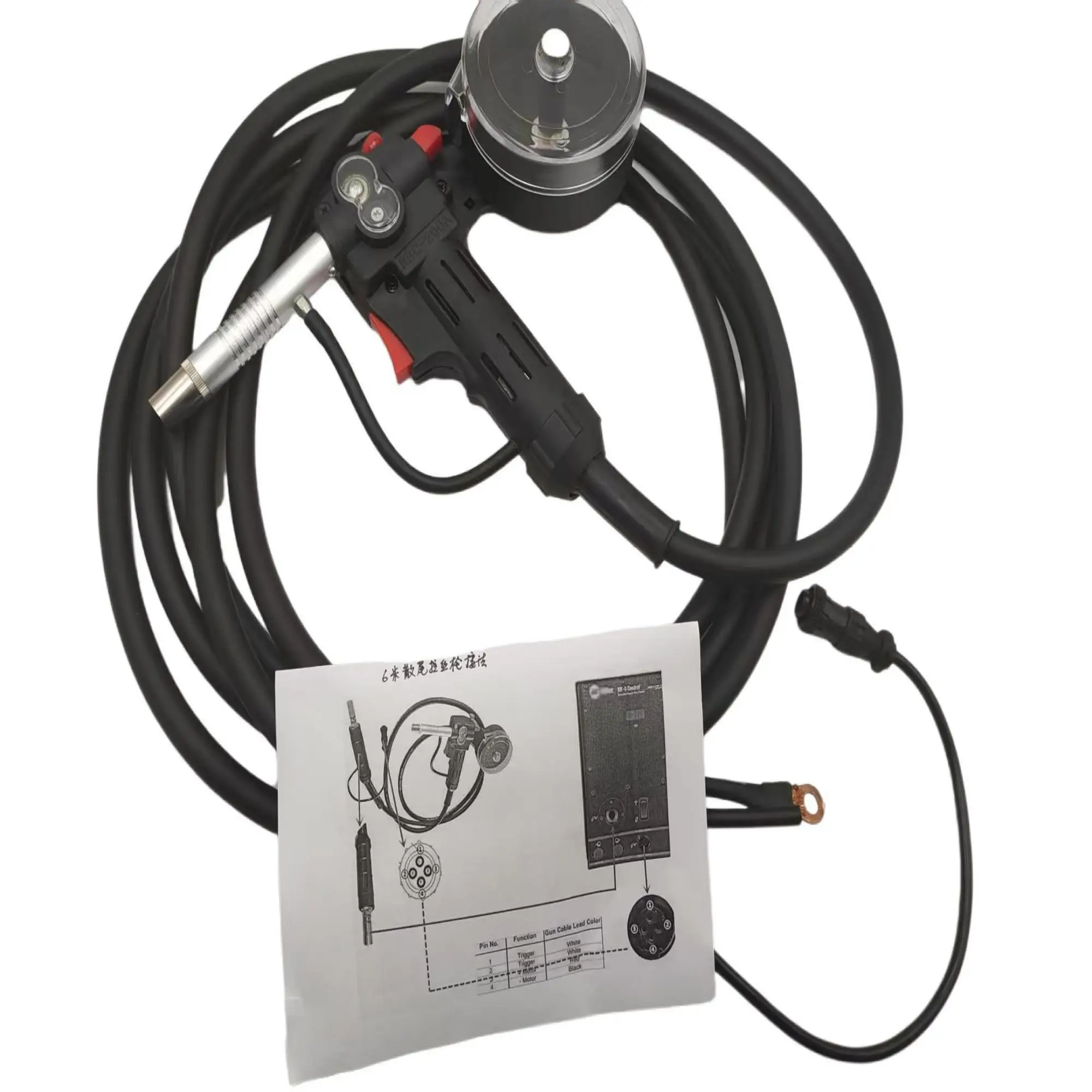 

MIG Welding Gun Spool Gun 6M Aluminum Feeding Gun Mig Welder 6-meters Welding Engineering Kits Tools