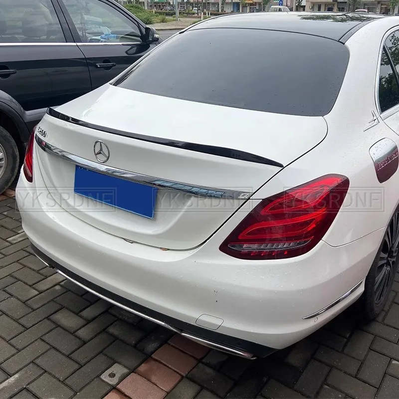 For Mercedes Benz W205 Spoiler 2016-2018 C-class C180 C200L C63 Spoiler High Quality ABS Car Rear Wing Spoiler