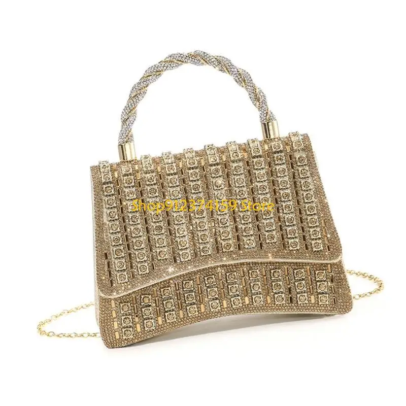 

G5AE Вечерняя сумочка со сверкающими стразами и цепочкой-клатч Кошелек