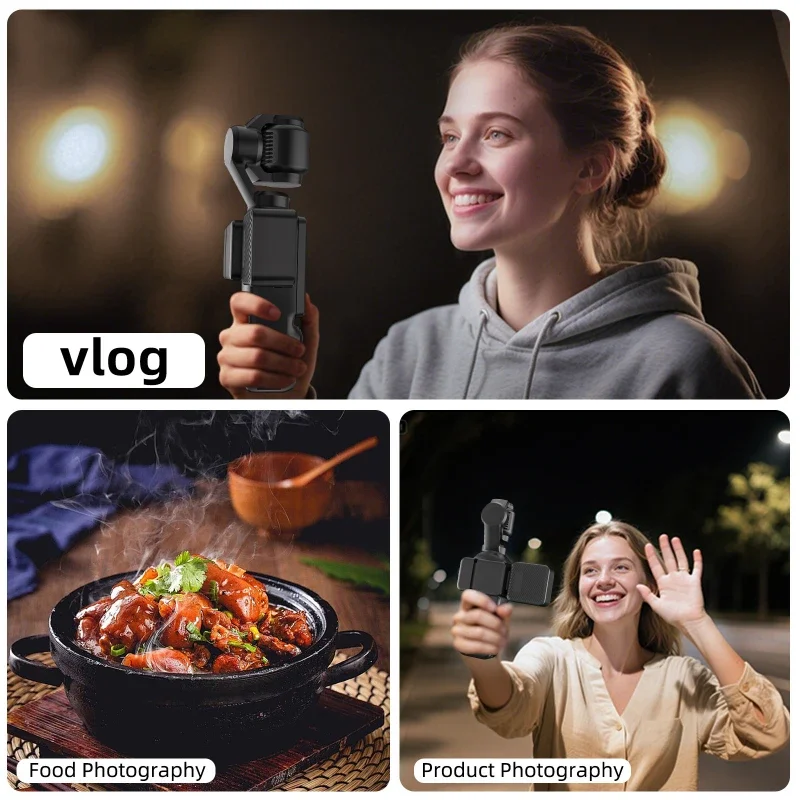 ملحقات كاميرا إضاءة LED مغناطيسية صغيرة ملحقات كاميرا التصوير الفوتوغرافي ثلاثة مستويات يعتم السطوع لجيب DJI Osmo 3 #6