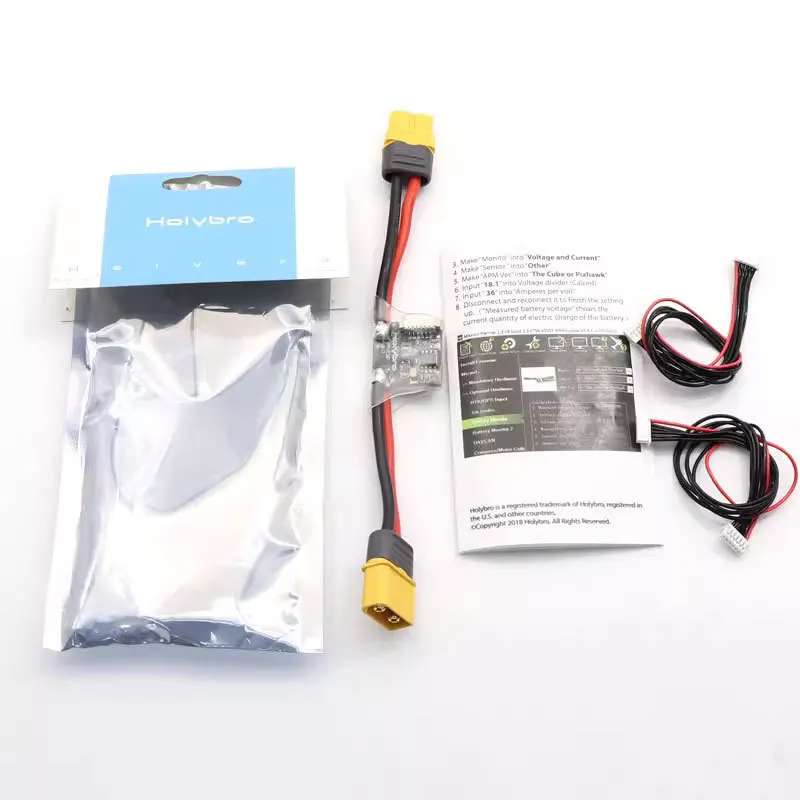 Holybro PM02 V3 Amperímetro Pixhawk4 APM Pix Módulo de alimentación APM2.8 Control de vuelo FPV