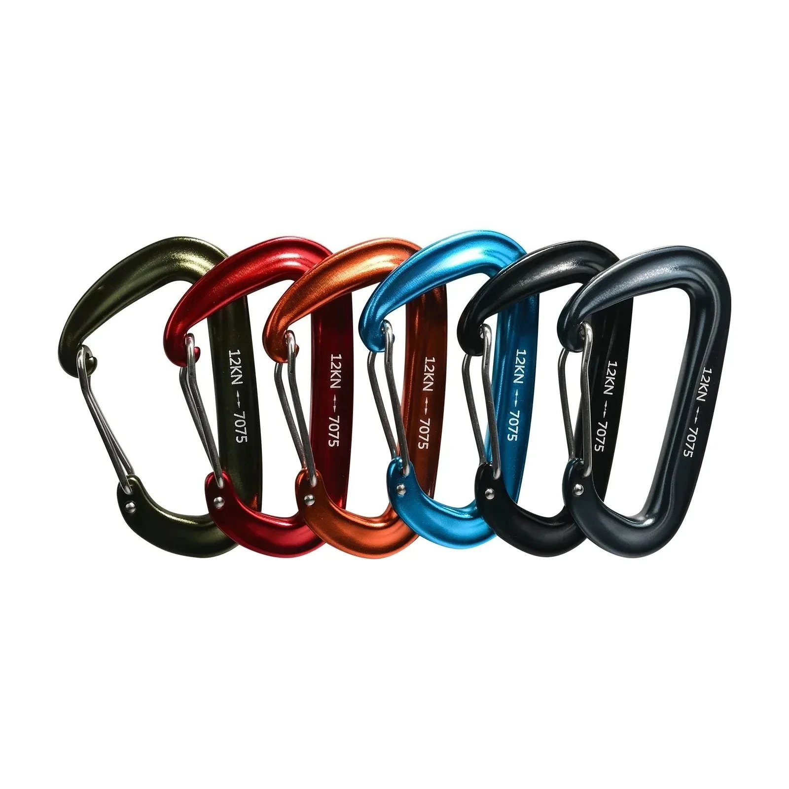 6-Piece Aluminum Carabiner Set 6