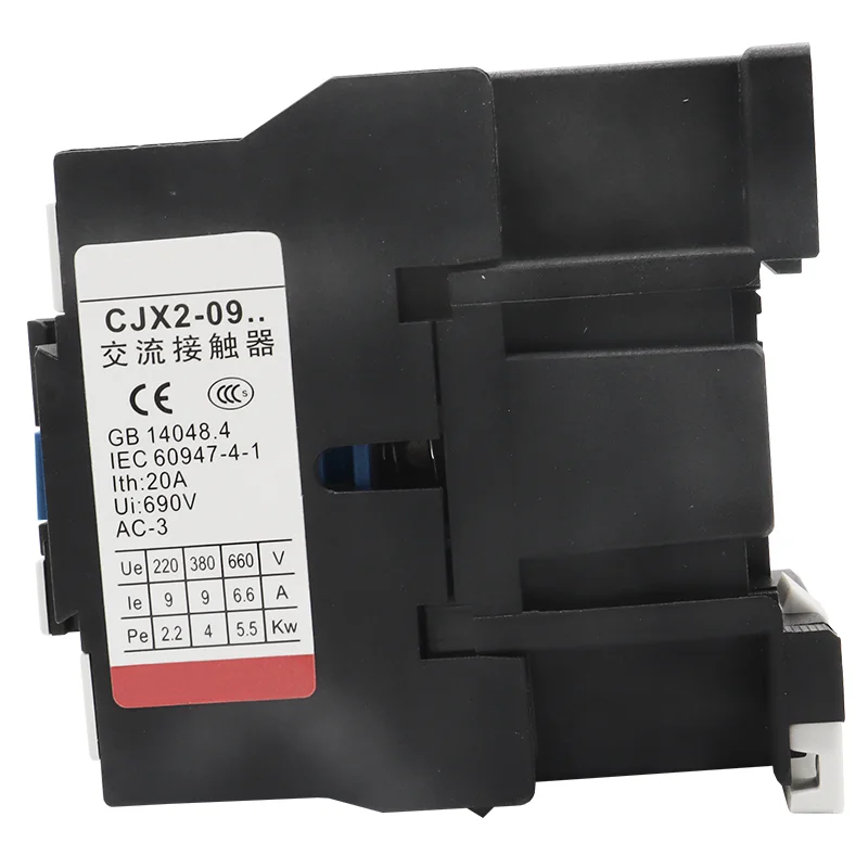 CJX2-0910 CJX20910 AC 9A Contactor NO 3 Phase Contacts Relay 24V 36V 110V 220V 380V