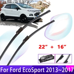 Car Wiper Blades Window Brushes for Ford EcoSport B515 2013~2017 2016 Front Windscreen Windshield Wipers Car Accessories Sticker