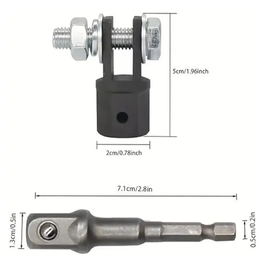 Ножницы, торцевой домкрат, гидравлический домкрат, адаптер 1/2 дюйма, набор инструментов для удлинителя стального шарика