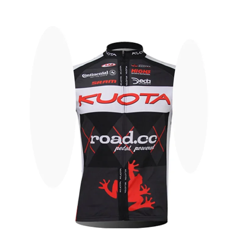 2025 Kuota Pro Team ملابس رياضية خارجية بدون أكمام لركوب الدراجات قابلة للتنفس ملابس مريلة شورت لركوب الدراجات جيرسي
