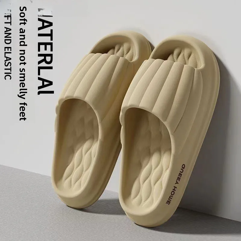 

Summer Couple Non-slip Slippers, Household Bathroom Thick Bottom, Simple and Versatile Slippers for Men and Women