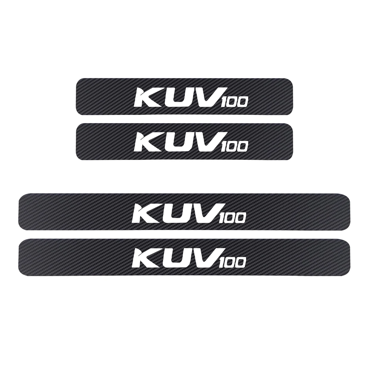 For Mahindra E Verito KUV100 Thar XUV500 XUV700 Xylo Carbon Fiber Car Door Threshold Pedal Scuff Plate Stickers Car Accessories