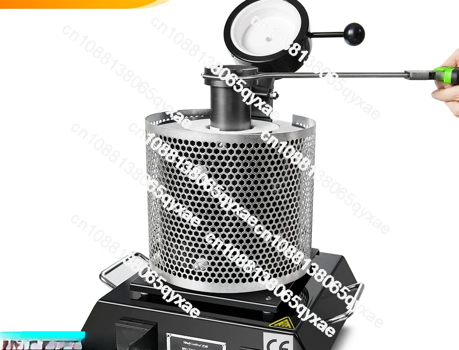 3kg capacity mini electrical gold melting furnace for gold silver and copper