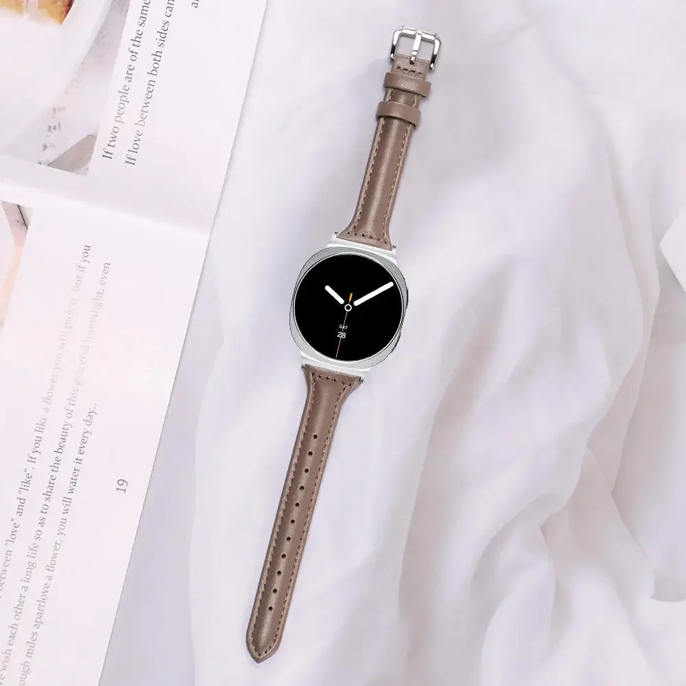 Schlankes Lederarmband für Samsung Galaxy Watch 9 8 40 44mm Band Damen-Armband für Samsung Galaxy Watch 9 8 8 Classic 46mm – Detail 13