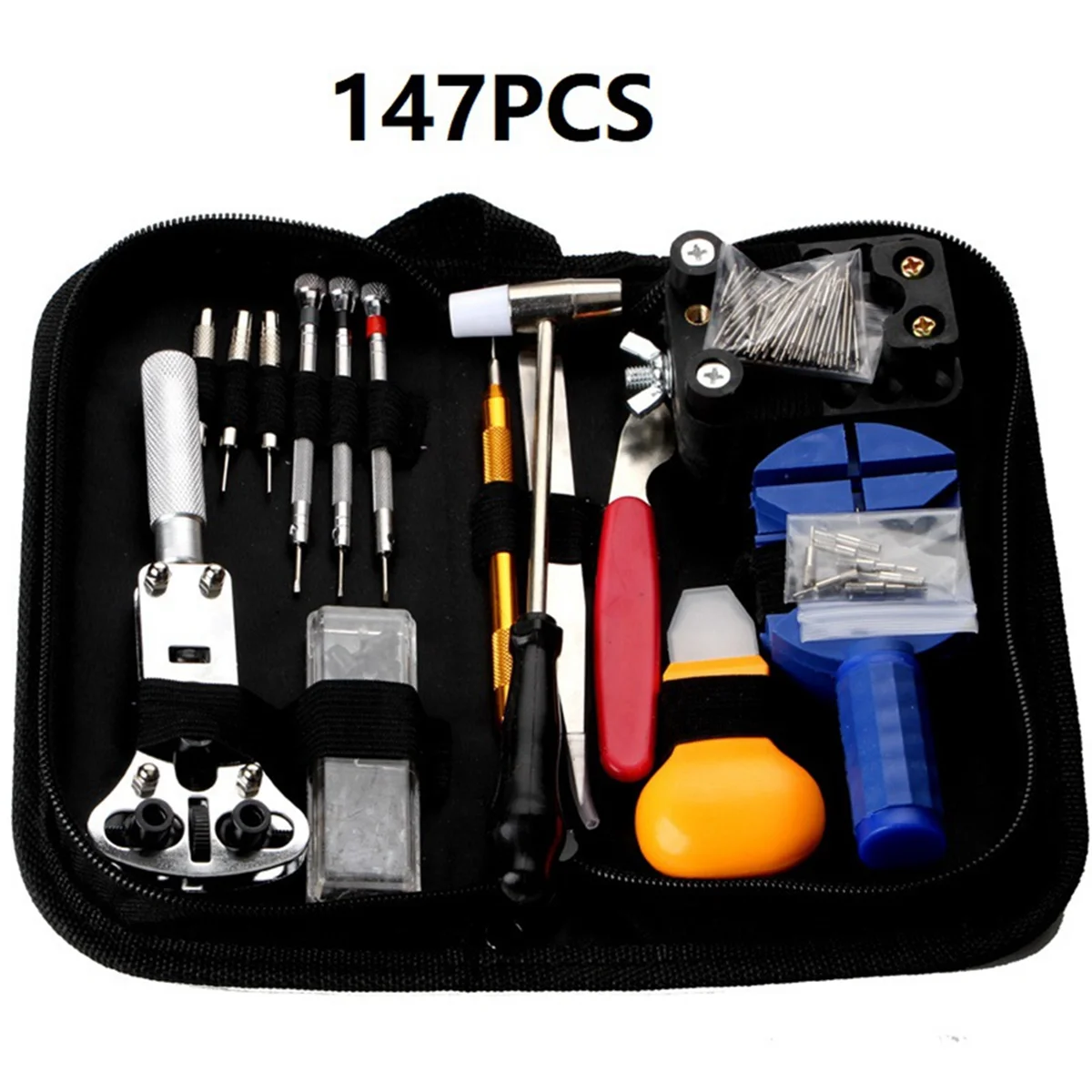 Shop Now Watch Repair Tool Watch Repair Kit 147-Piece Tool Set Watch Strap Opener Watch Repair Combination