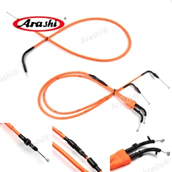 Arashi 1 Set Throttle Clutch Cable For YAMAHA MT-09 Non-ABS 2014-2016 / MT09 ABS 2014 - 2020 Stainless Gas Fuel Cable Wire
