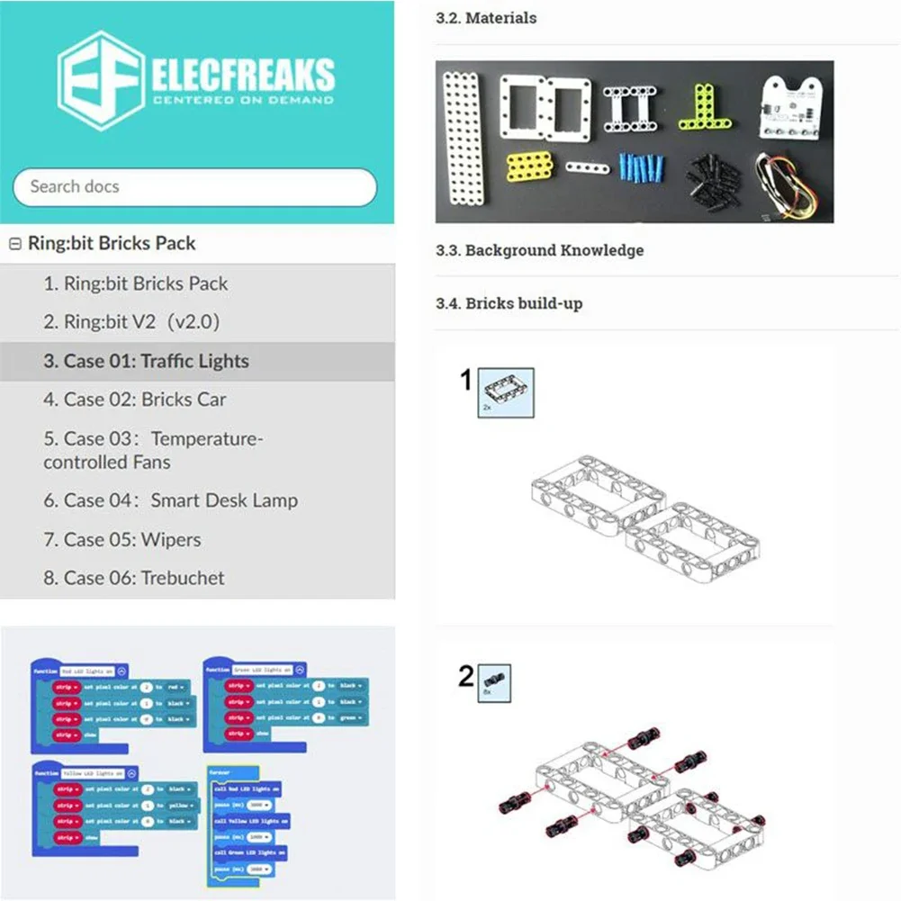 Кольцо Micro:bit 6 в 1, комплект бит, набор кирпичей, набор 360 градусов °   Сервопривод LED Srtip для детей, забавное кодирование, программирование, обучение, строительные блоки, обучение