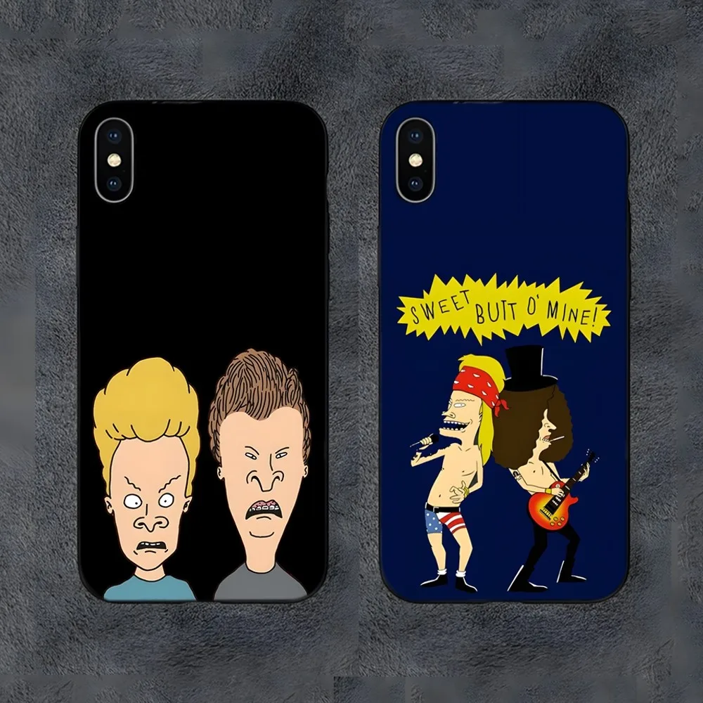 B-Beavis and Butthead Phone Case For Samsung S21,S22,S23,S30,Ultra,S20,S30,Plus,S21 Fe,10,9,5G Silicone Cover