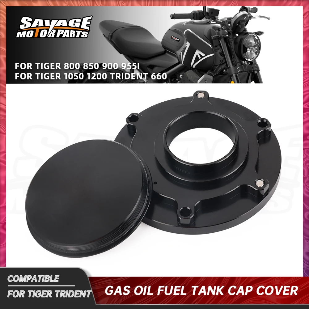 

For Trident660 Gas Fuel Tank Filler Cap Cover For Tiger 800 850 900 1050 1200 Motorcycle Accessories Oil Tank Cover Petrol Cover