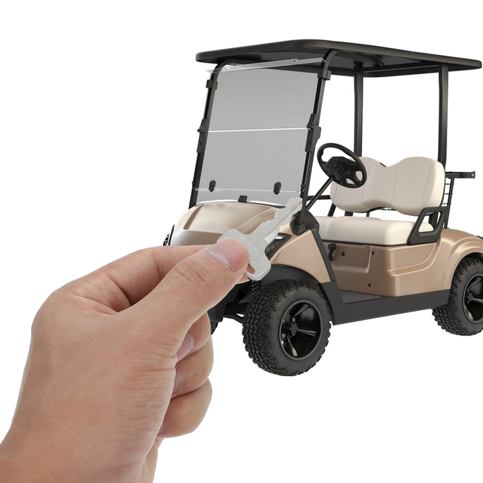

4pcs Keys G16 Golf Cart Key Supplier G29 Electric Ignition Silver Durable Replacement Accessories Golf
