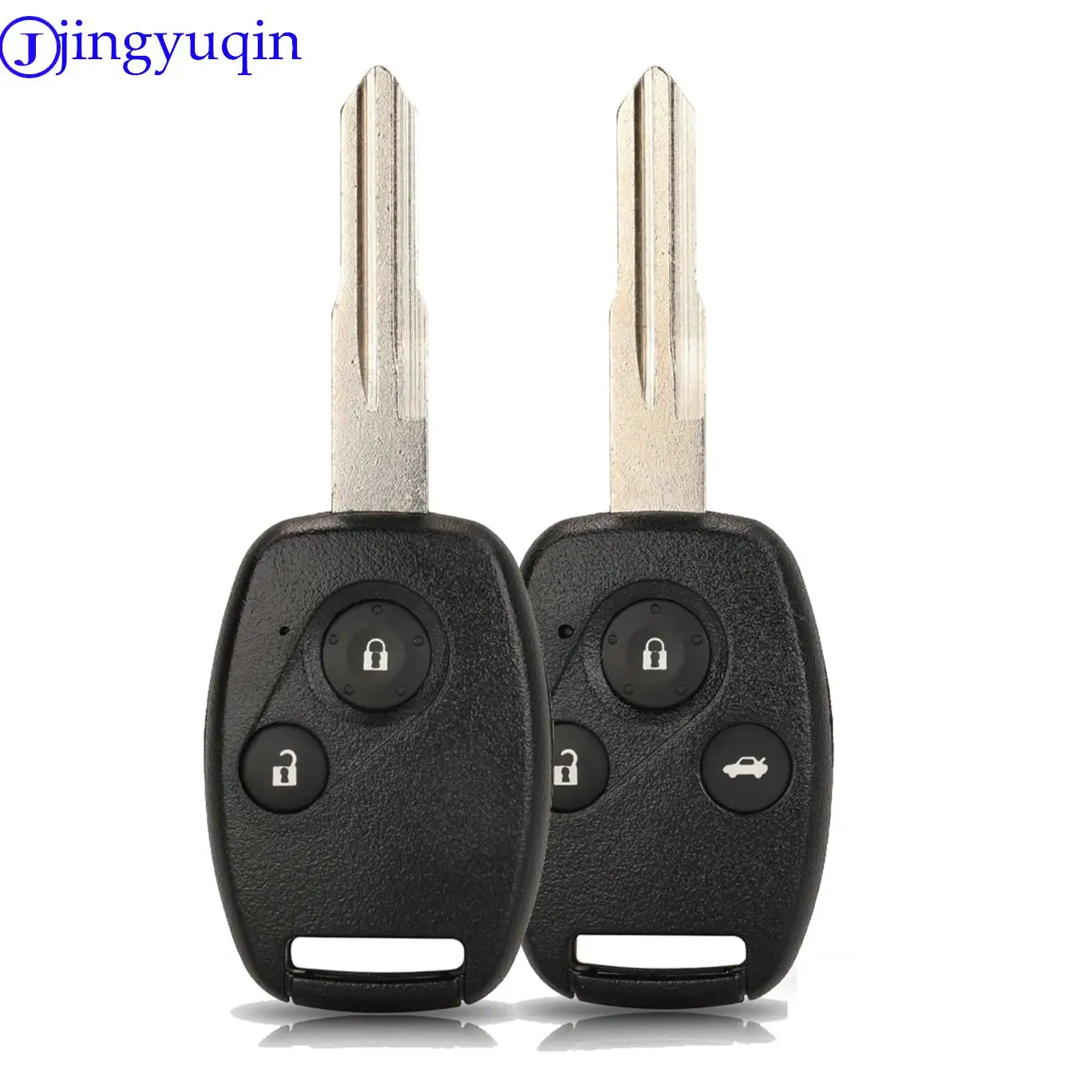 

jingyuqin Replacement Remote Car Key For Honda Accord C-rv 1999 2000 Car Key Hon58r Blade 2/3Buttons