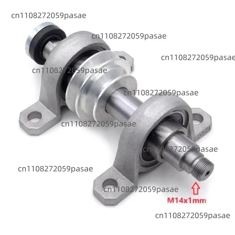 M14 Thread Spindle Shaft Pulley Kit for Wood Lathe Headstock DIY Practical Tool Upgrade