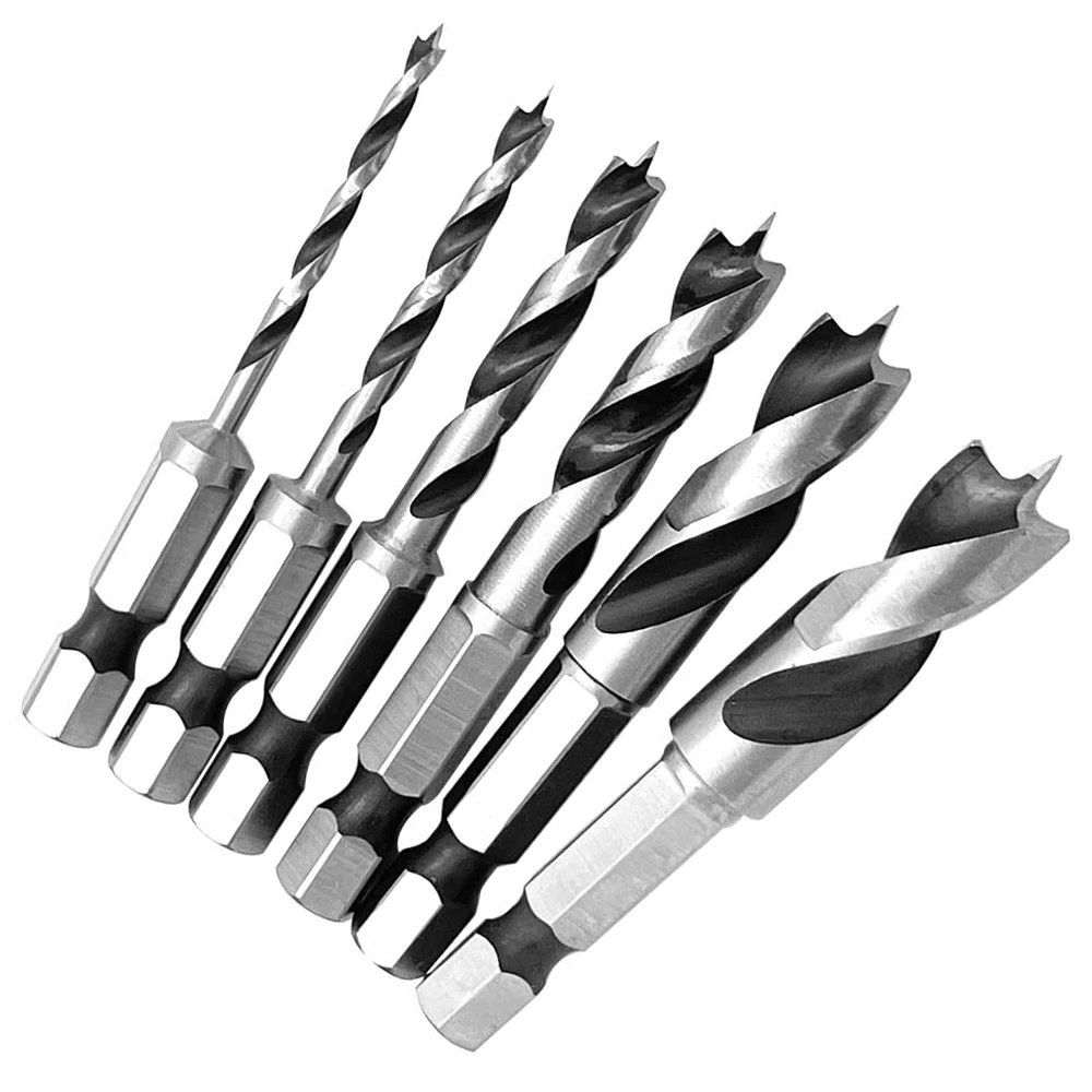 conjunto-de-6-brocas-hss-sae-brad-de-tres-pontas-curtas-3-32-1-8-3-16-1-4-5-16-3-8-com-haste-hexagonal-de-troca-rapida-de-1-4-de-polegada-para-madeira