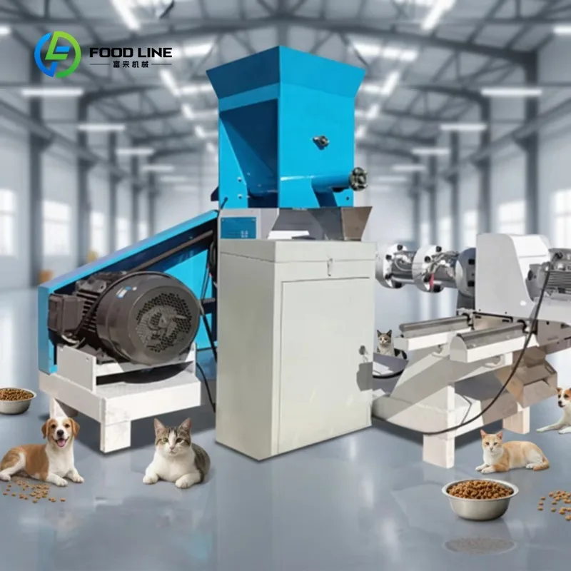 Customized Pellet Extruder Making Fish Feed Cat Dog Pet Treat Wet Pellet Food Extruder Production Make Machine