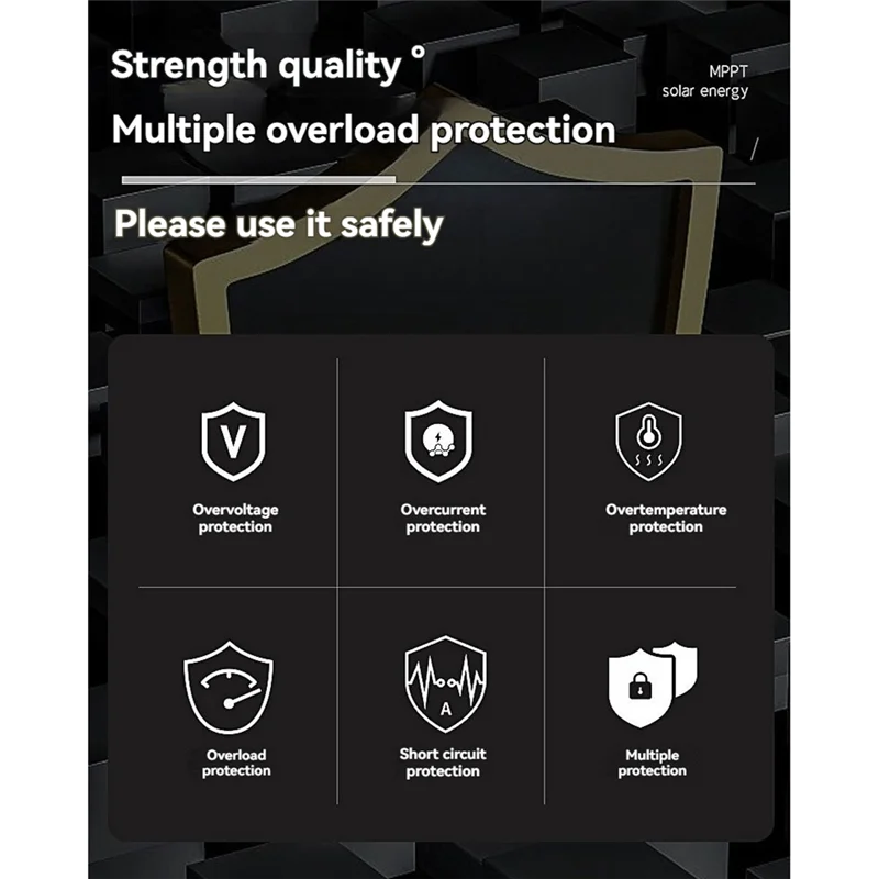 

CS-MPPT 150A Контроллер заряда солнечной батареи 12 В 24 В 36 В 48 В Двойной USB с ЖК-дисплеем Солнечная панель с литиевой батареей Forlead