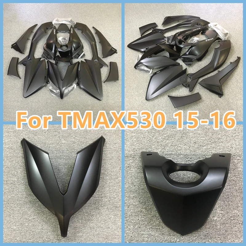 

For YAMAHA 2015 2016 Tmax-530 Tmax 530 TMAX530 15 16 ABS Plastic 100% Fit Injection Road Race Motorcycle Fairing Kit Matte Black
