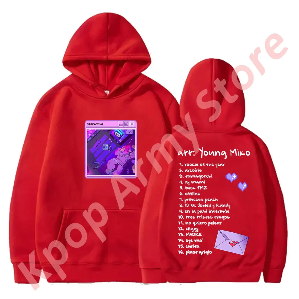 Young Miko att Merch Hoodies Tour New Logo Pullovers Women Men Fashion Casual HipHop Style Sweatshirts