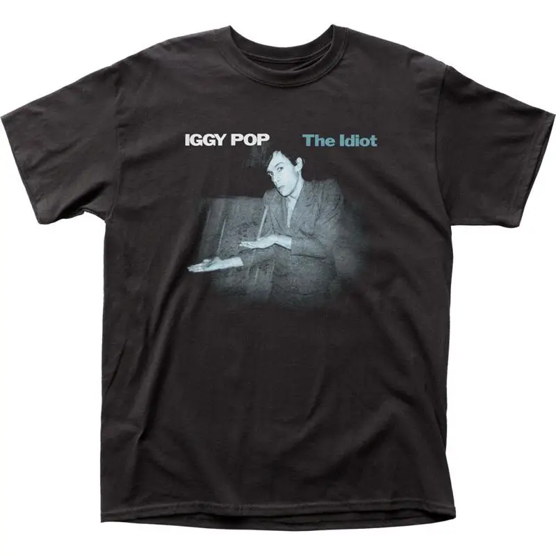 Iggy Pop The Idiot Mens T Shirt Rock and Roll Music Classic Band Tee New Black
