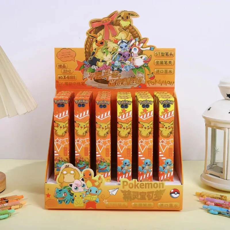 popular-anime-pokemon-cute-pikachu-press-pen-estudiante-boligrafo-neutral-negro-secado-de-velocidad-suave-caja-de-papeleria-de-aprendizaje-de-24。-regalo