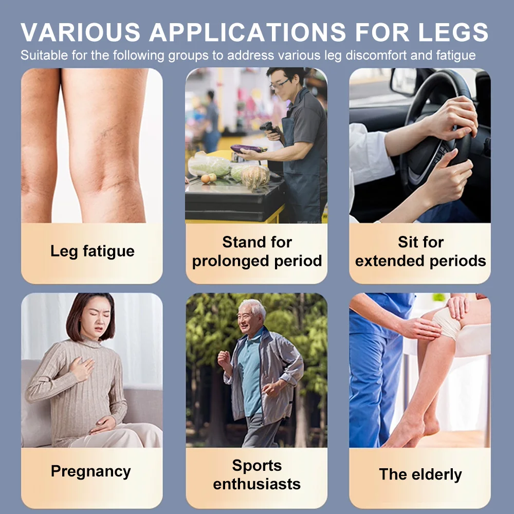 جوارب ضغط طبية مفتوحة من Cofoe للرجال والنساء ، الدوالي ، جوارب السكري ، مستوى 2 ، 1 زوج