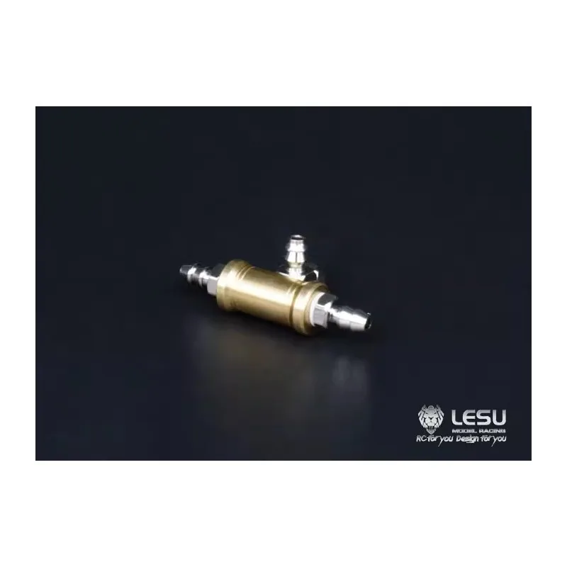 RC 1/14 Ölleitung-Umleitventil Dreiwege-Verbindung Edelstahldüse für Tamiya Hydraulikbagger Lader Muldenkipper DIY-Teil – Detail 2