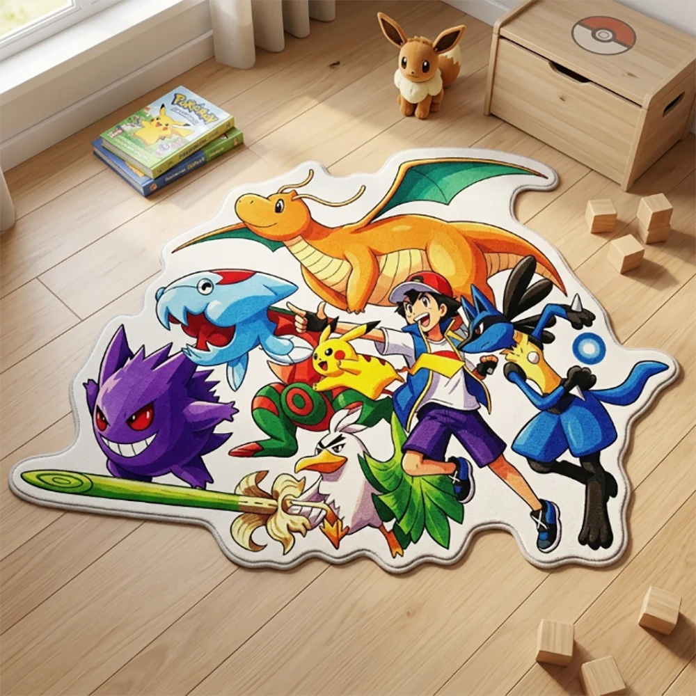 Gaming Accessories Kids - Karpet Anime Pokemon Ash & Partner