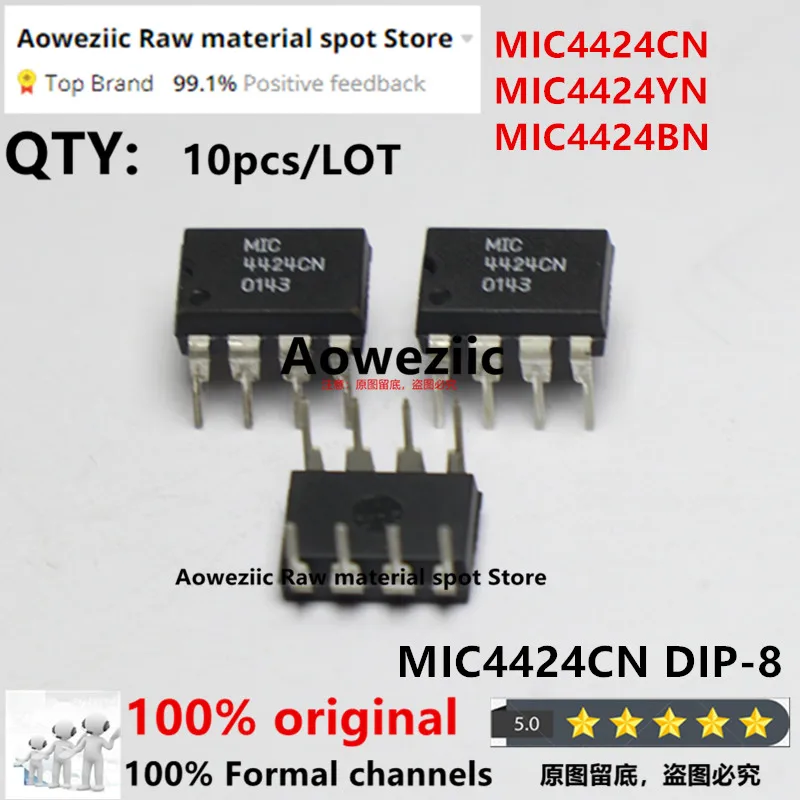 

Aoweziic 100% новый импортный оригинальный MIC4424CN MIC4424YN MIC4424BN DIP-8 чип управления питанием