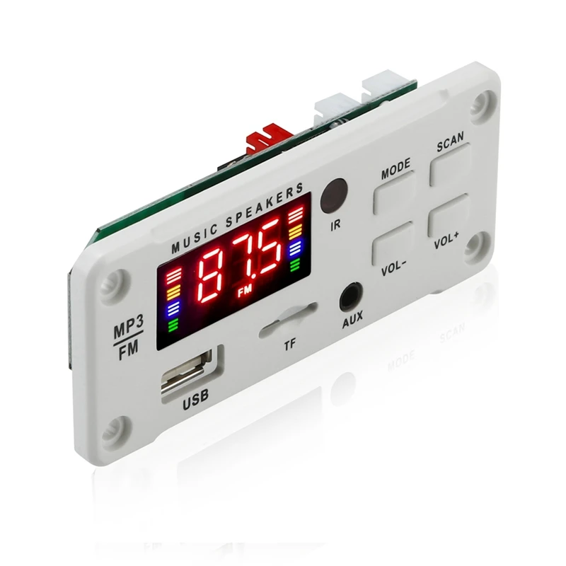 لوحة فك MP3 للسيارة ، متوافق مع بلوتوث ، وحدة راديو FM ، USB AUX ، مشغل WMA ، 50 واط ، 5 فولت-12 فولت