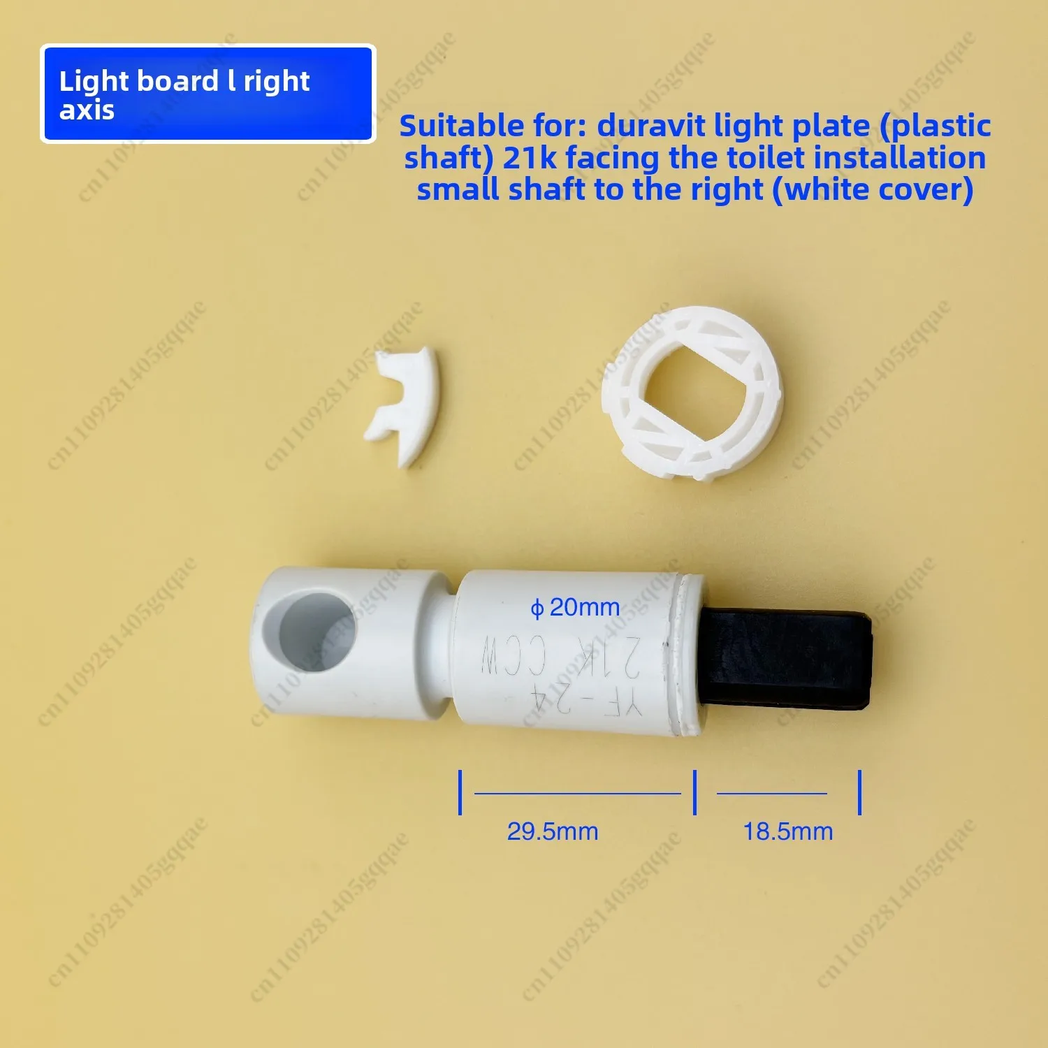 Toilettensitz-Scharnier mit Soft-Close-Dämpfer, Ersatzteil kompatibel mit Duravit, Villeroy & Boch, Geberit – Detail 6