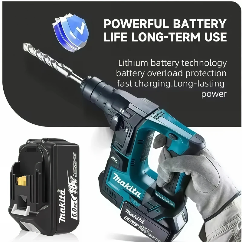 Bateria makita original de 18v, bateria de alto desempenho de 18V 6Ah, combina velocidade e resistência, para todas as ferramentas Makita